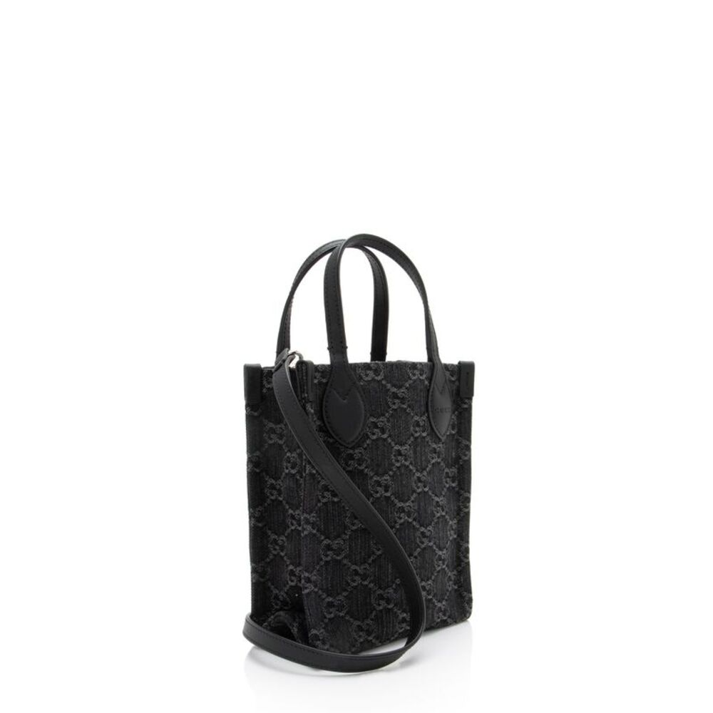 Gucci GG Denim Ophidia Mini Tote - Picture 2 of 9